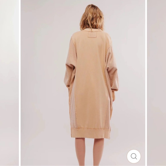 We The Free dreamy cardi Oversized Beige Cardigan Sweater Size M - Picture 3 of 8